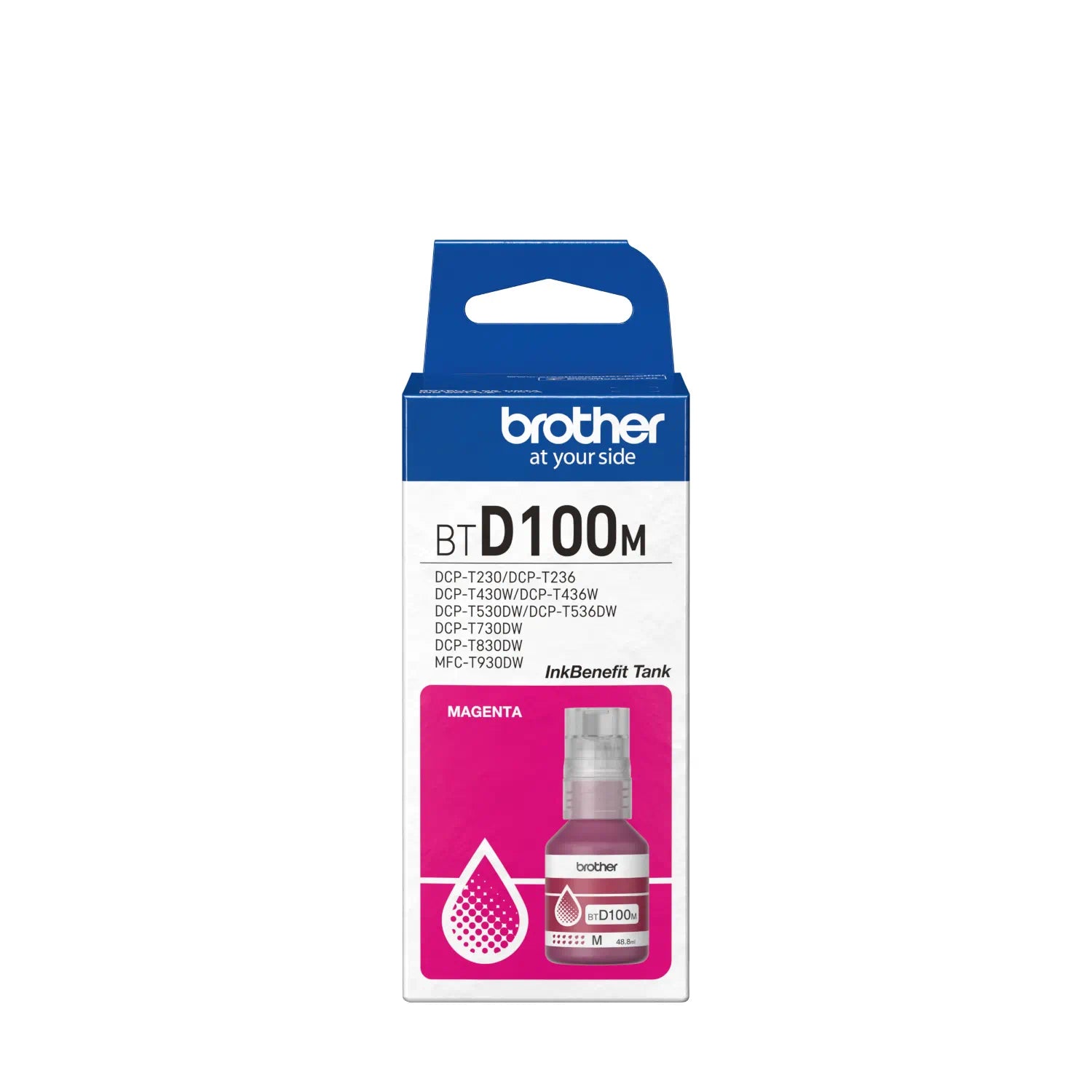 BROTHER BTD100M Botella de Tinta de Color Magenta Ultra Alto endimiento