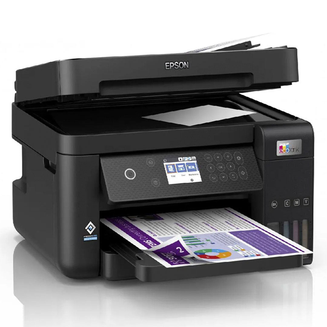 EPSON C11CJ61301 Impresora Multifuncional 3 en 1, ECOTANK L6270 Imprime, Escanea, Copia, conexión LAN y Wi-Fi (C11CJ61301)
