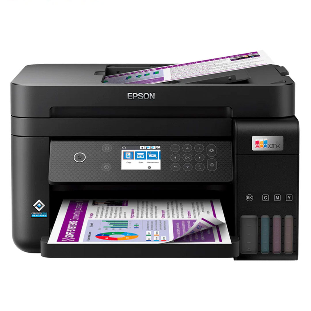 EPSON C11CJ61301 Impresora Multifuncional 3 en 1, ECOTANK L6270 Imprime, Escanea, Copia, conexión LAN y Wi-Fi (C11CJ61301)