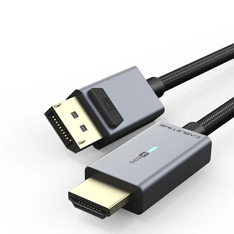 CABLETIME CD30K Cable DisplayPort Macho a HDMI Macho 4K 60Hz 1.8m CT-AV585-P02G4K60-S1.8