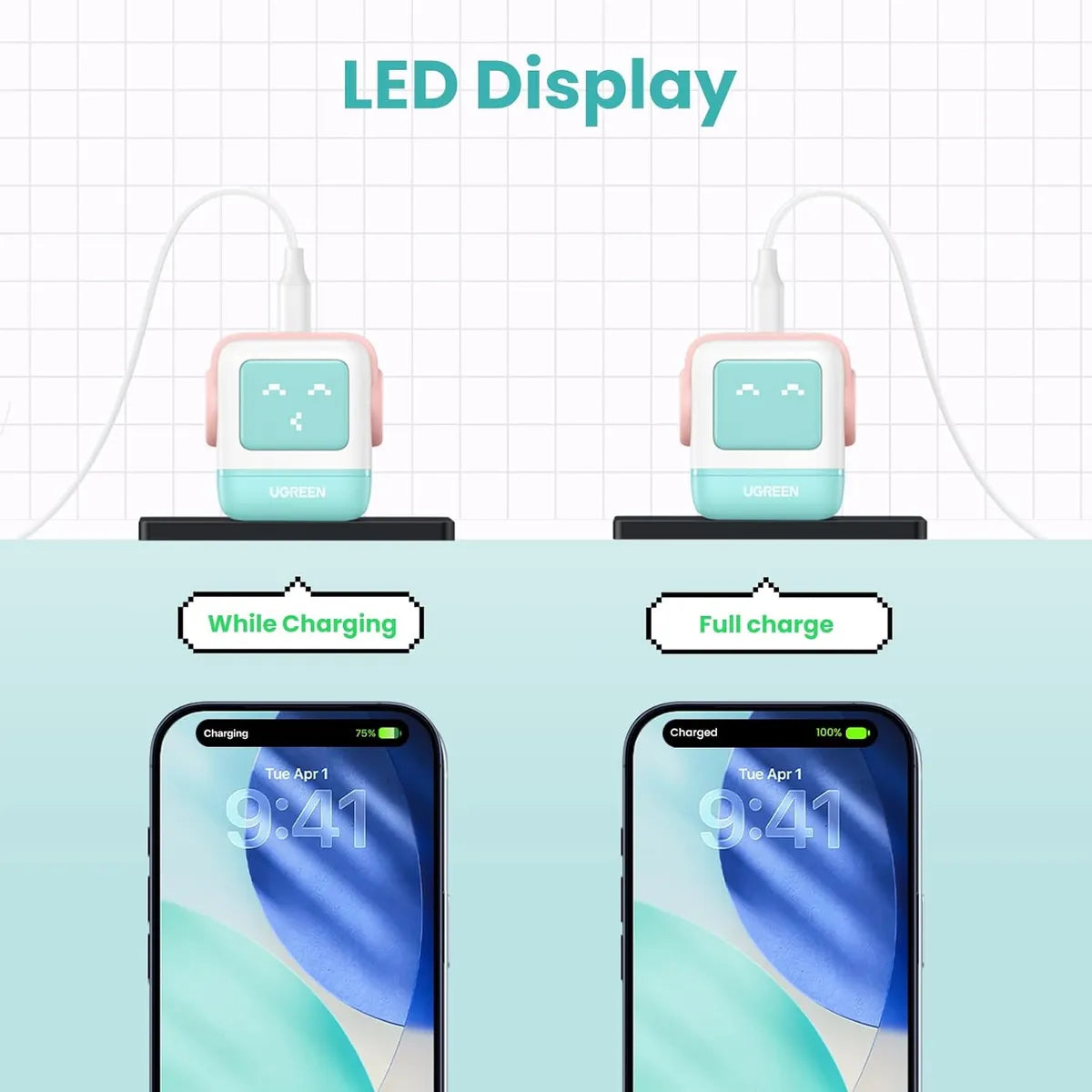 UGREEN CD359 45089 Cargador Nexode 30W USB-C PD GaN iPhone Samsung