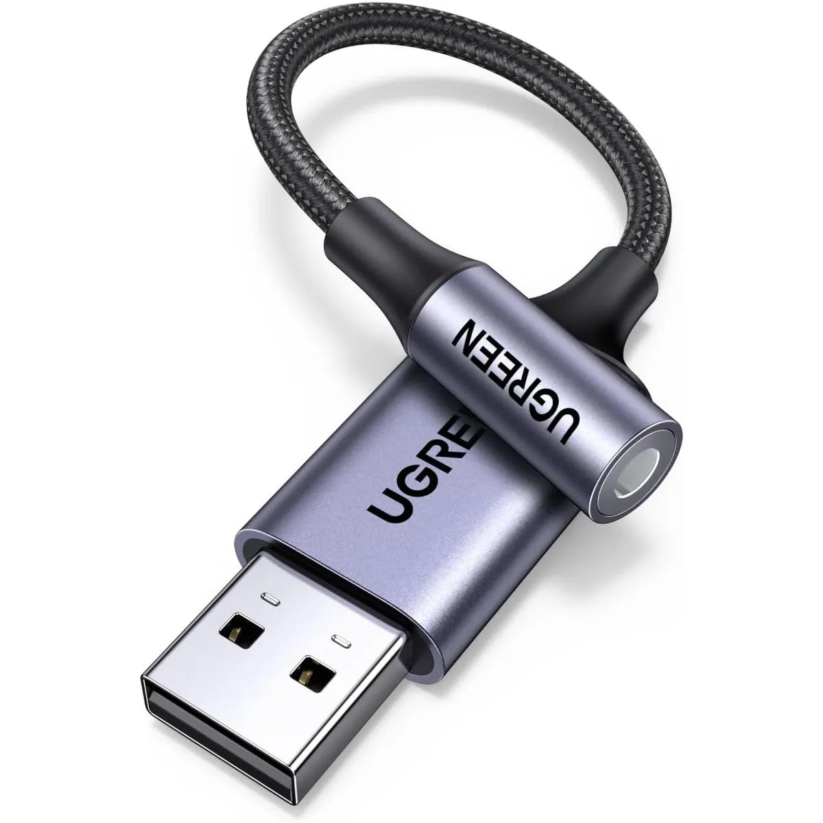 UGREEN CM477 30757 Adaptador de Audio USB-A a 3.5mm TRRS DAC Nylon