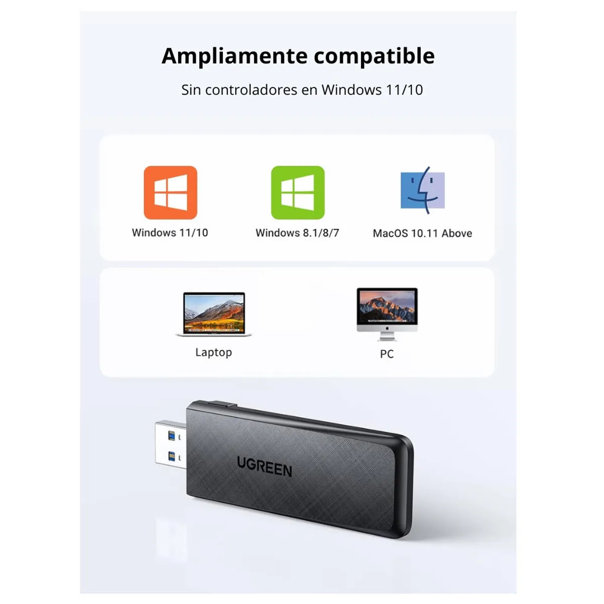 UGREEN CM492 50340 Adaptador USB WI-FI AC1300
