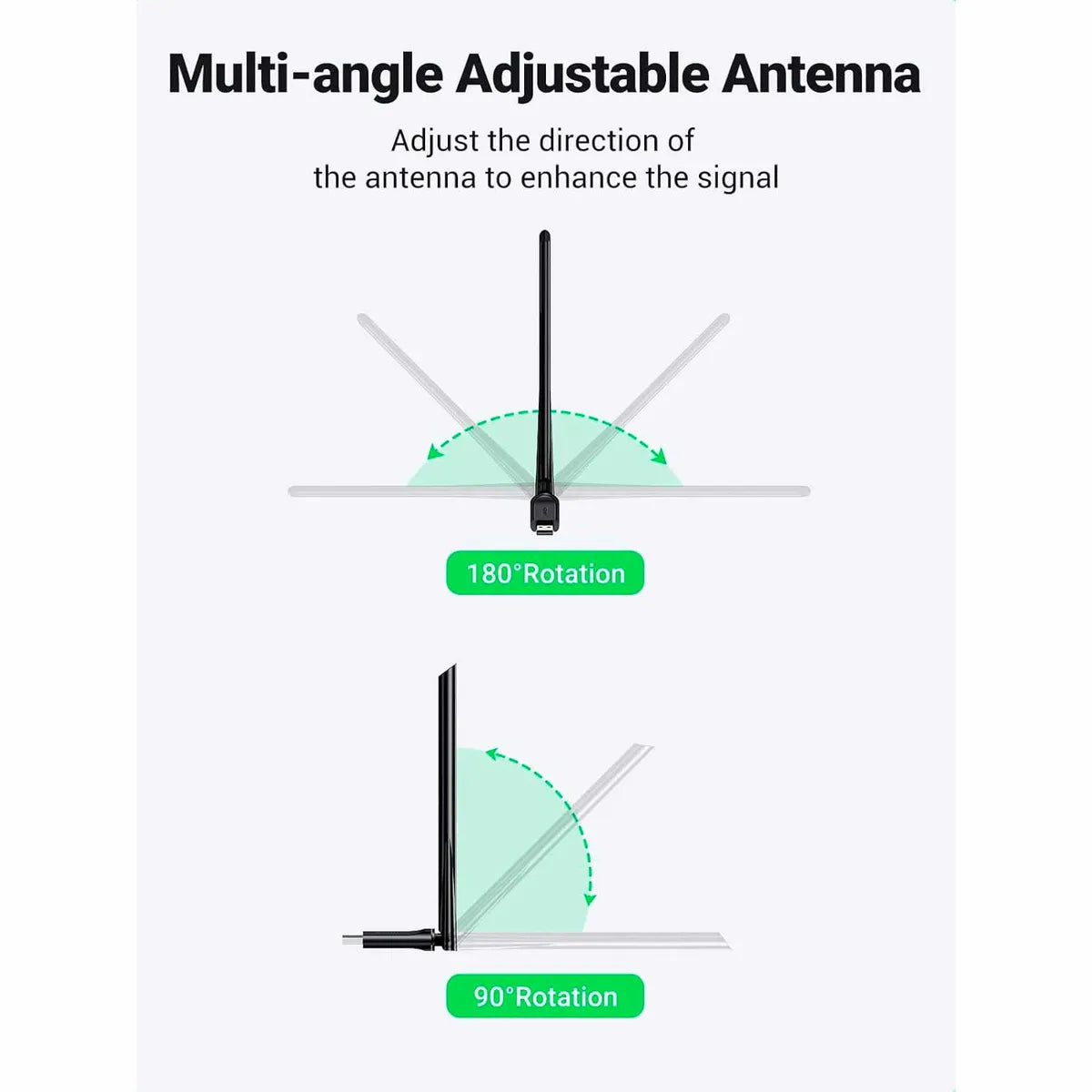 UGREEN CM496 90339 Adaptador USB WI-FI AC650