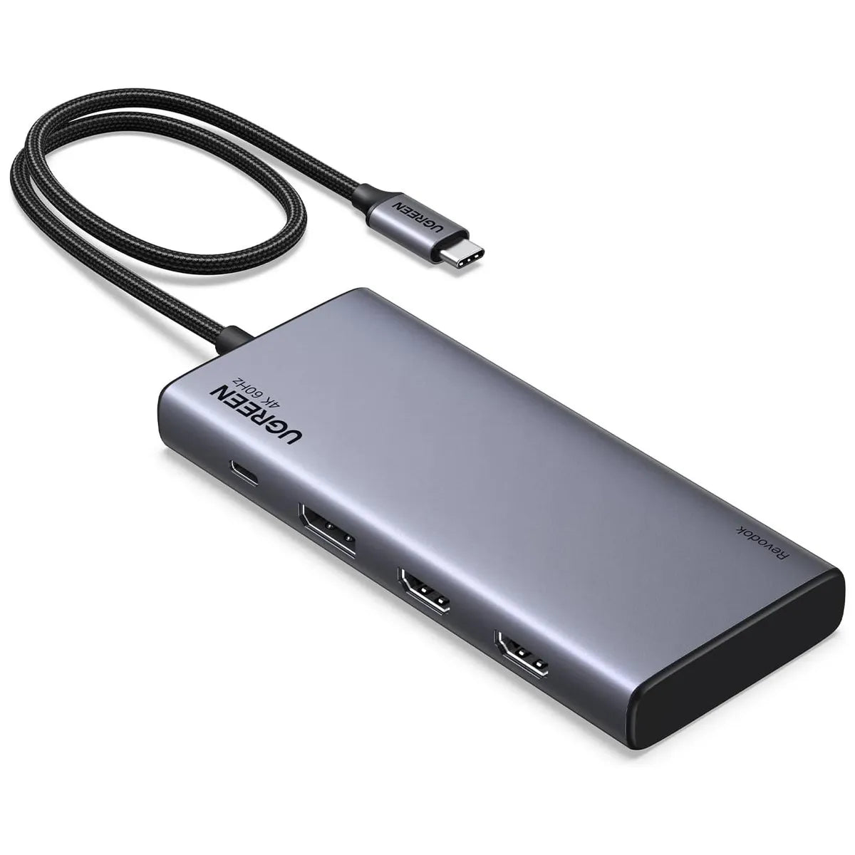 UGREEN CM639 35625 Dock 8 en 1 2x HDMI 4K 1x DP USB-A USB-C 100W