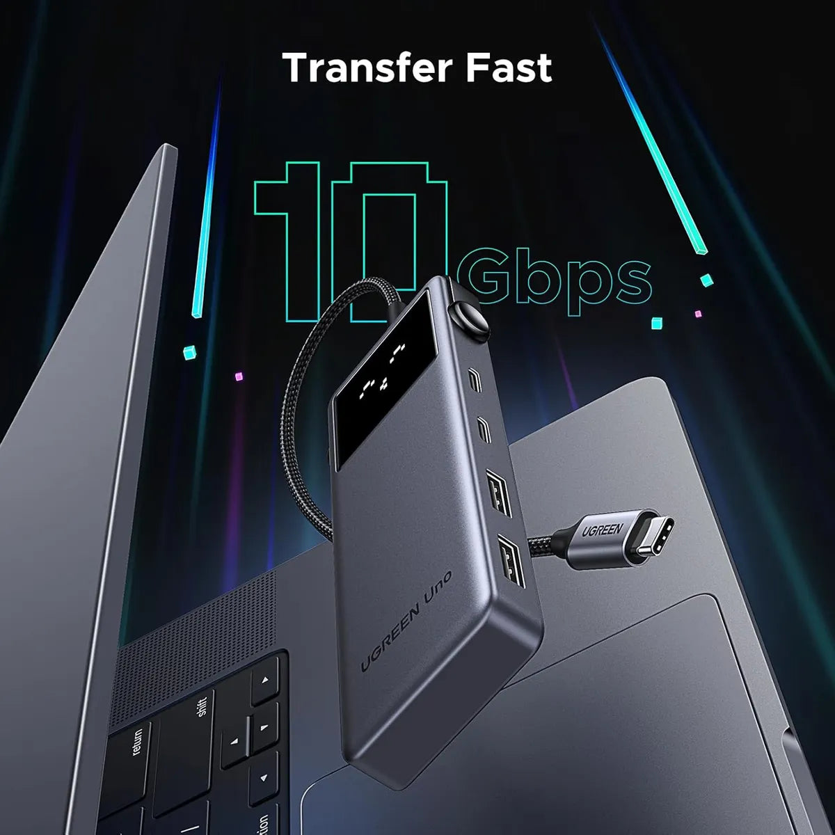 UGREEN CM888 35998 Hub USB-C 6 en 1 con HDMI 4K 60Hz y Puertos USB-A/C