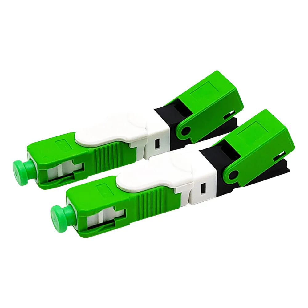 HUBA CORAMESCAPC Conector Mecanico Rapido de Campo Fibra Optica Monomodo SC APC Verde
