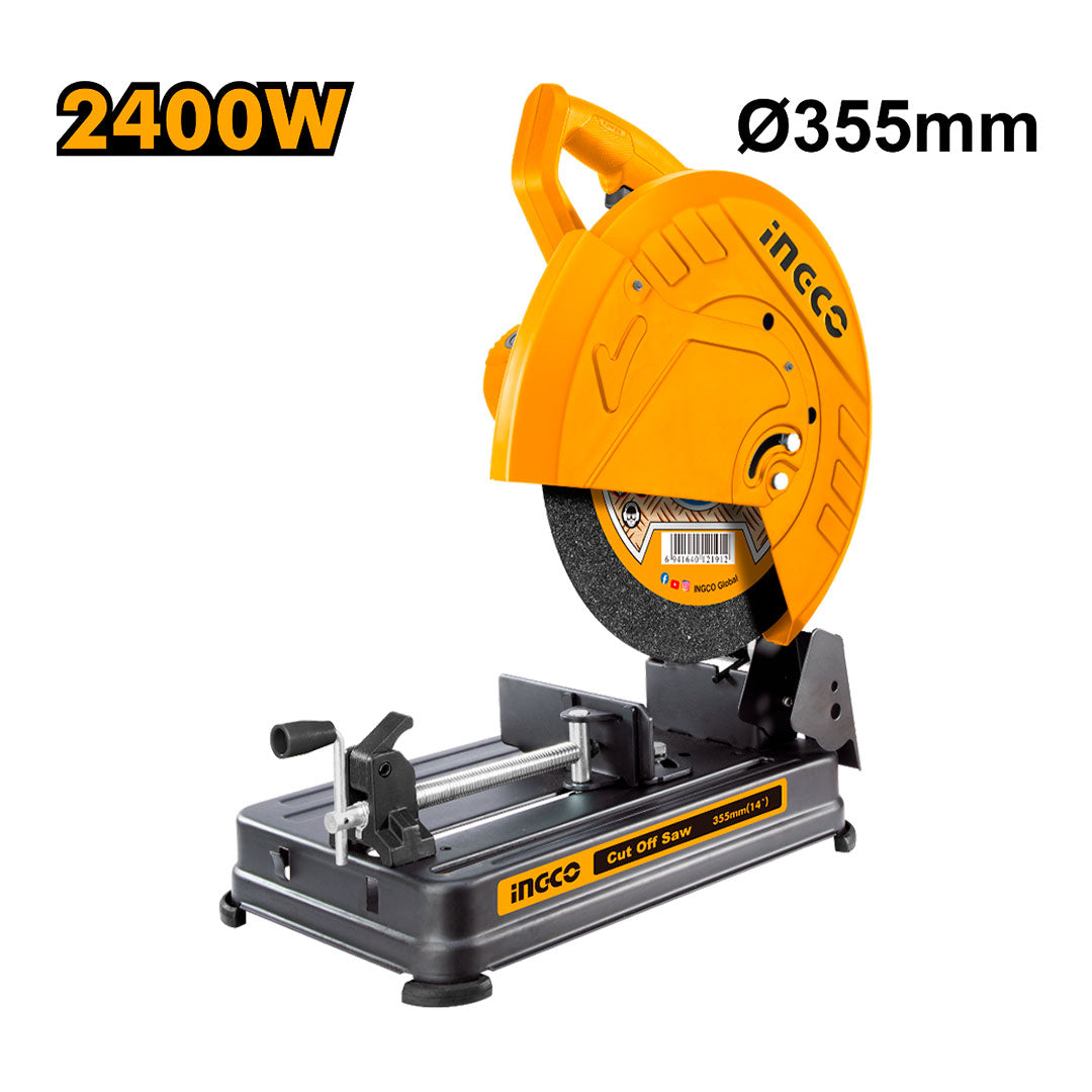 INGCO COS243558 Tronzadora 2400W 14", 3900rpm + disco de corte
