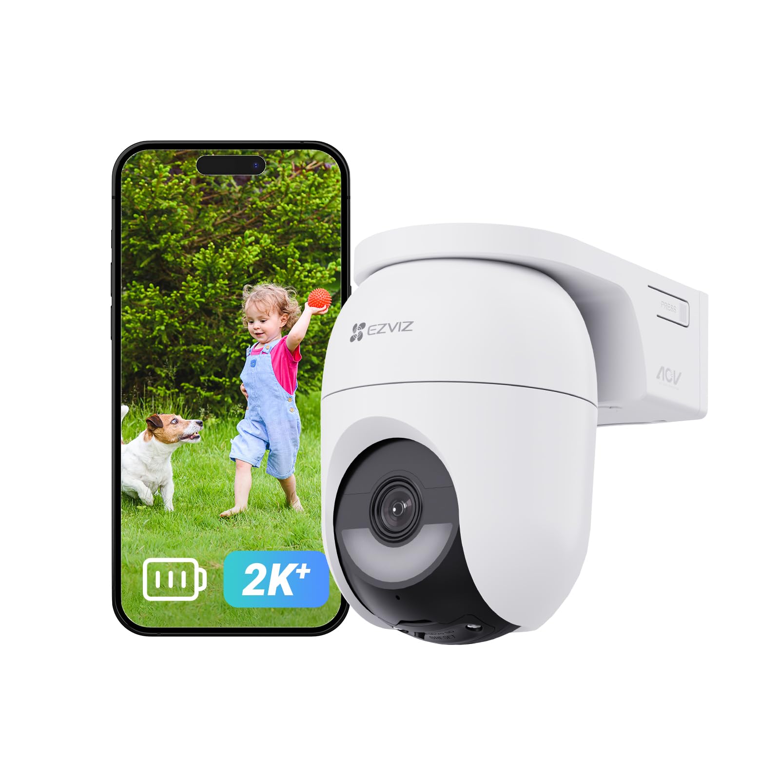EZVIZ CB8C LITE KIT 2K+ Cámara de Seguridad WIFI 4MP Con Panel Solar