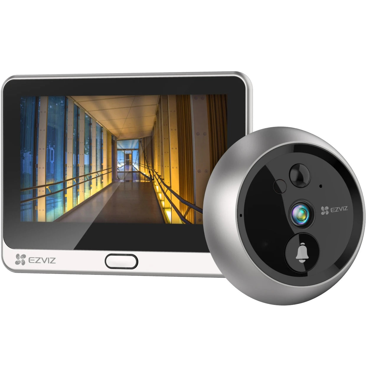 EZVIZ DP2 2K Timbre Mirilla Inteligente WIFI 3MP con Pantalla Tactil 4.3"