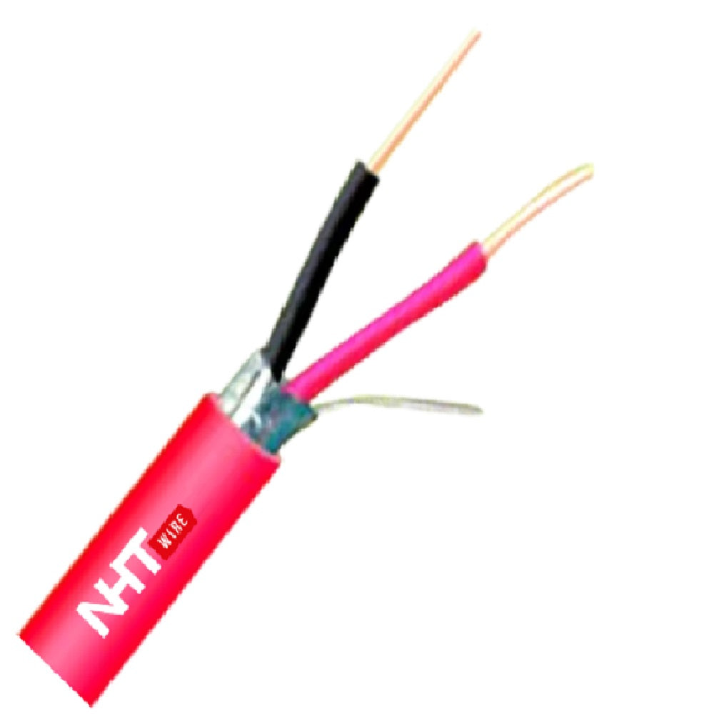 NHT WIRE AWGSH142C Cable sólido para incendio FPLR 2x14 APANTALLADO x 305m