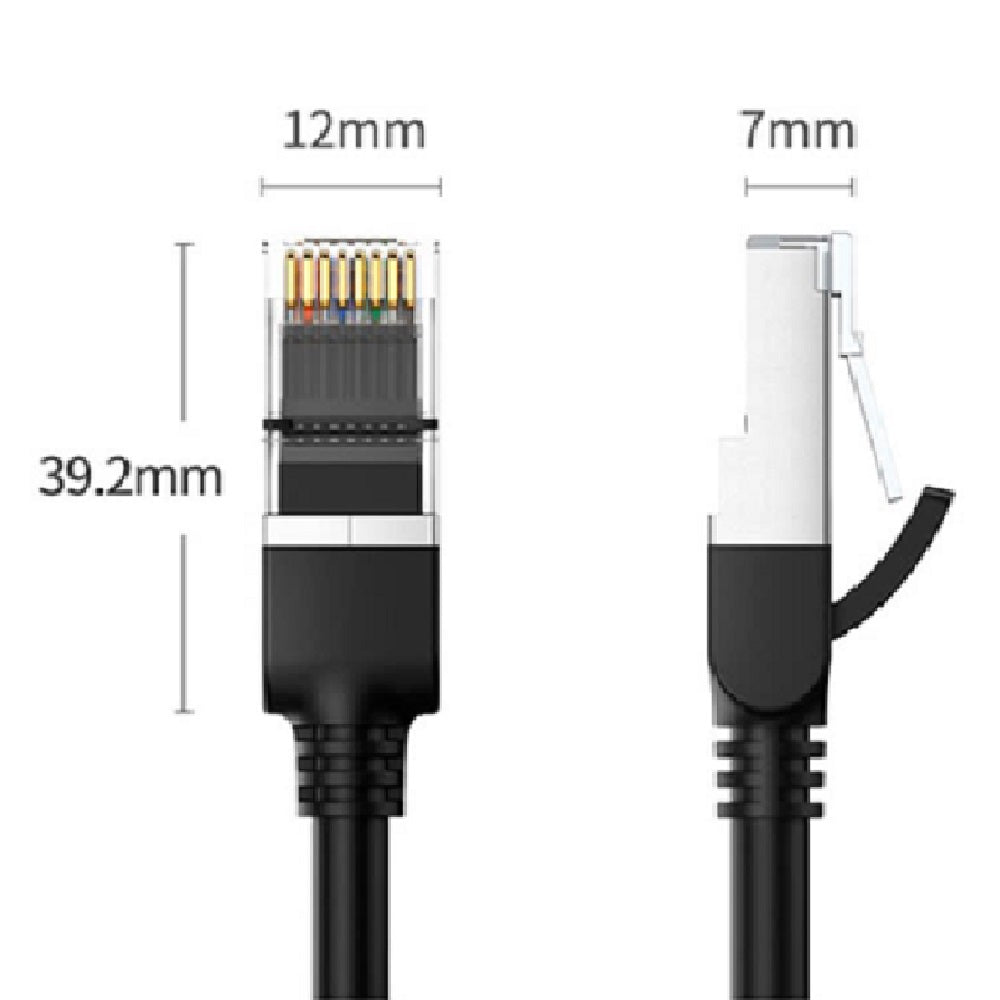UGREEN NW101 50191 Patch Cord Cable de Red Cat6 Cobre Negro 1m