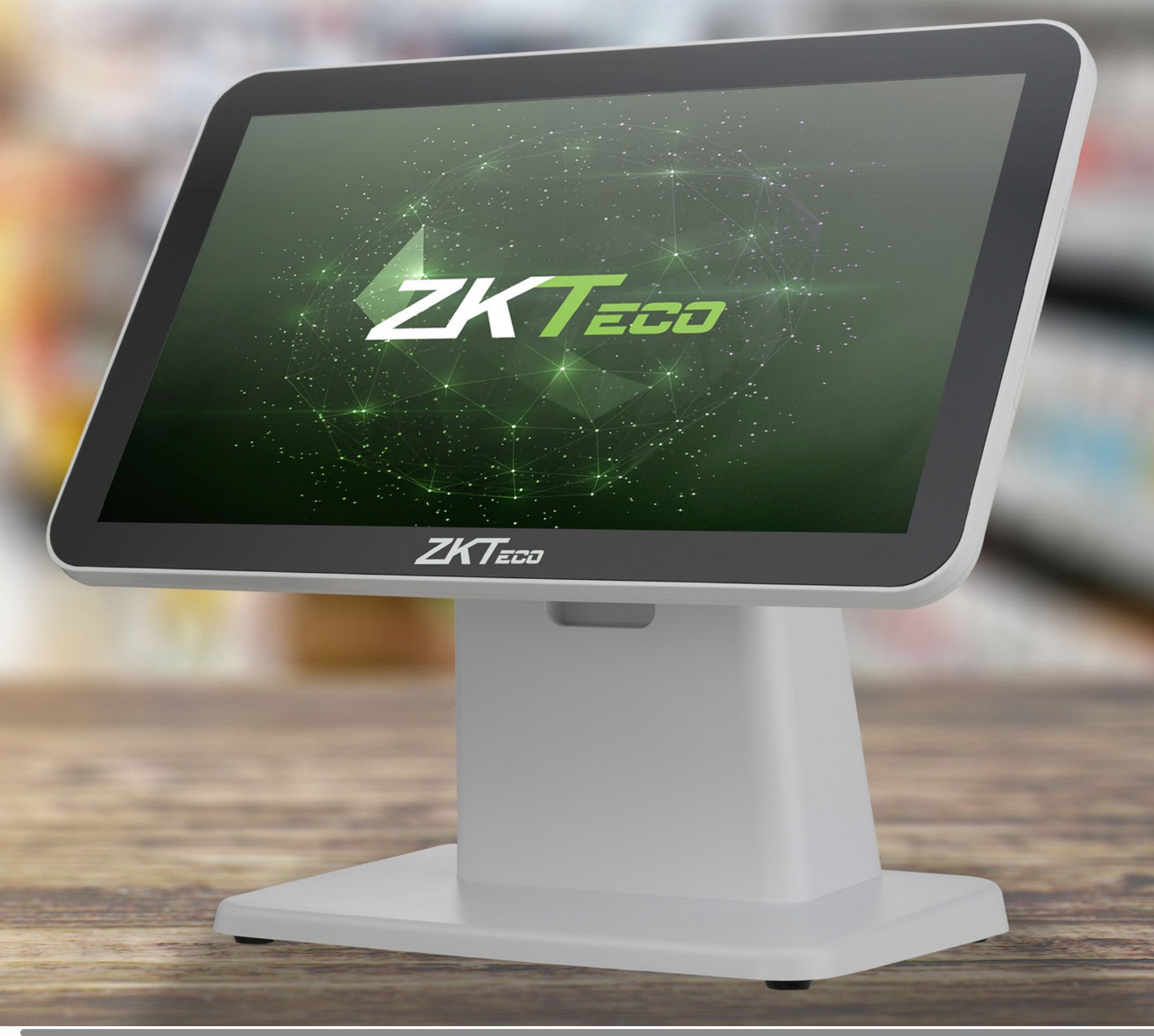 ZKTECO SC01-TD-A2003 Terminal AIO Punto de Venta POS Android 11, 2 Pantallas 15.6" y 11.6" 4GB 32GB