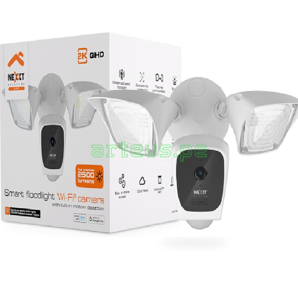 NEXXT SOLUTIONS NHC-F610 Cámara de Seguridad WIFI Con Proyector Activado por Movimiento