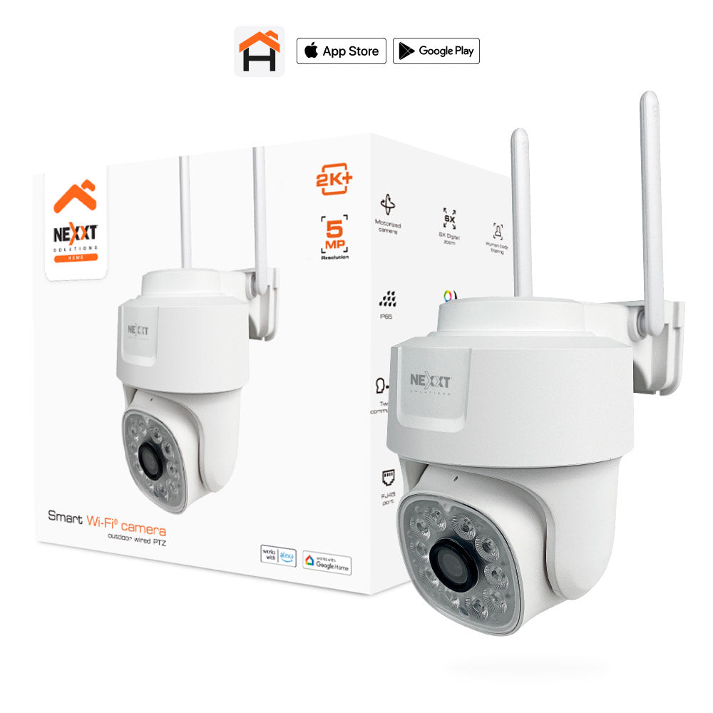 NEXXT SOLUTIONS NHC-OP10 Cámara de Seguridad WIFI PTZ 2K+ 5MP Exterior