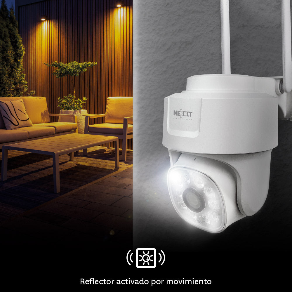 NEXXT SOLUTIONS NHC-OP10 Cámara de Seguridad WIFI PTZ 2K+ 5MP Exterior