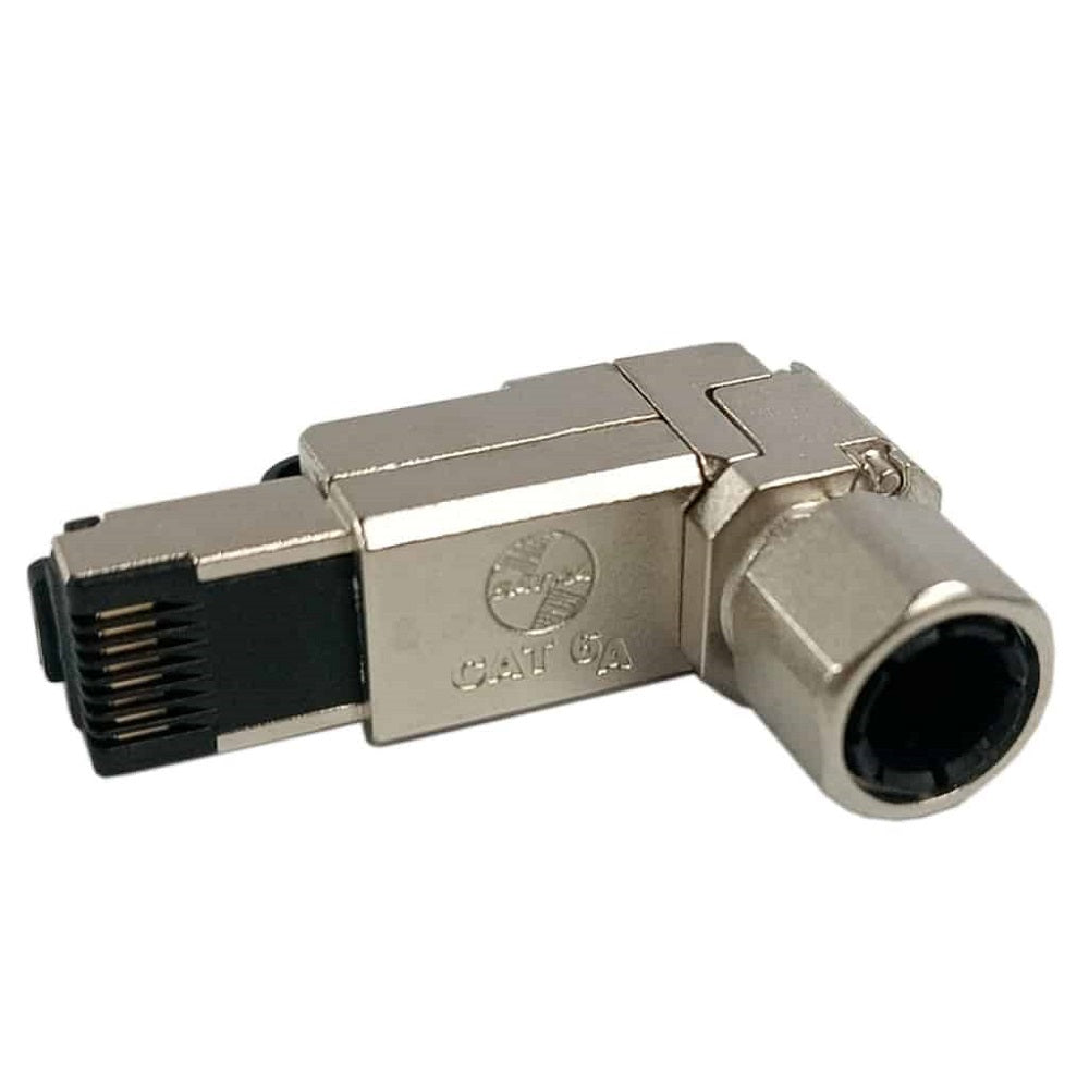 SATRA 0103040002 Conector Plug RJ45 Cat6A 90º Blindado