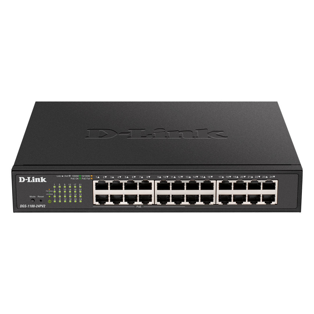 D-LINK DGS-1100-24PV2 Switch 24 puertos 12xPoE y 12xRJ45 10/100/1000 PoE 100W