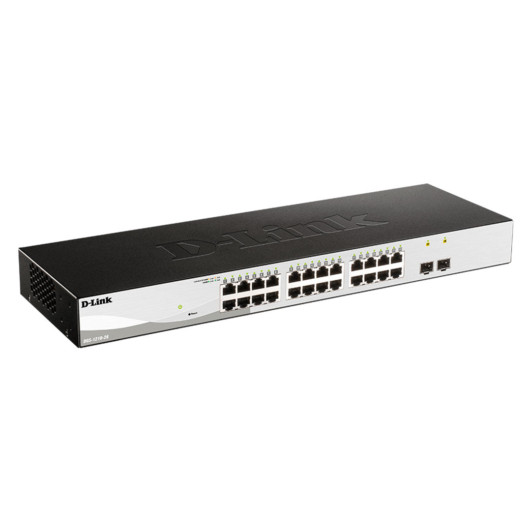 D-LINK DGS-1210-26 Switch Smart Administrable 24 Puertos Gigabit 2SFP Gb