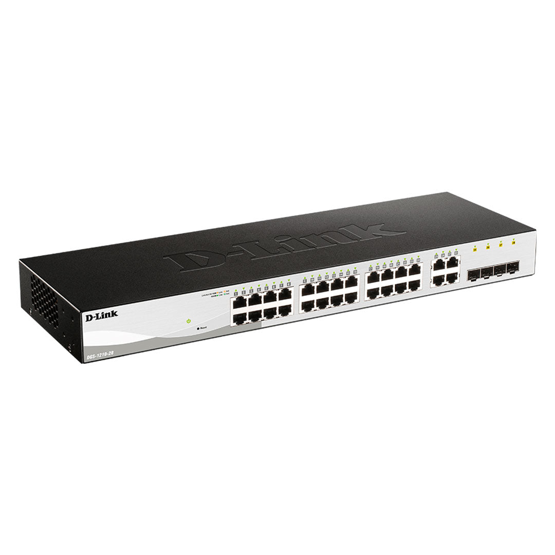 D-LINK DGS-1210-28 Switch 24 puertos gigabit 4SFP administrable capa 2
