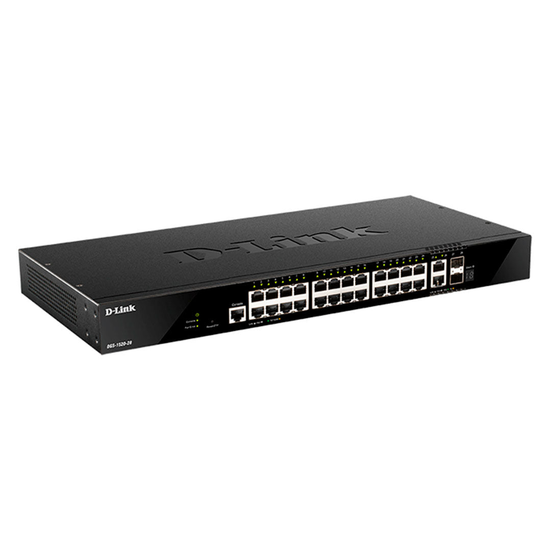 D-LINK DGS-1520-28 - SWITCH ADMINISTRABLE L3 24P GIGABIT 2X10GBASE-T
