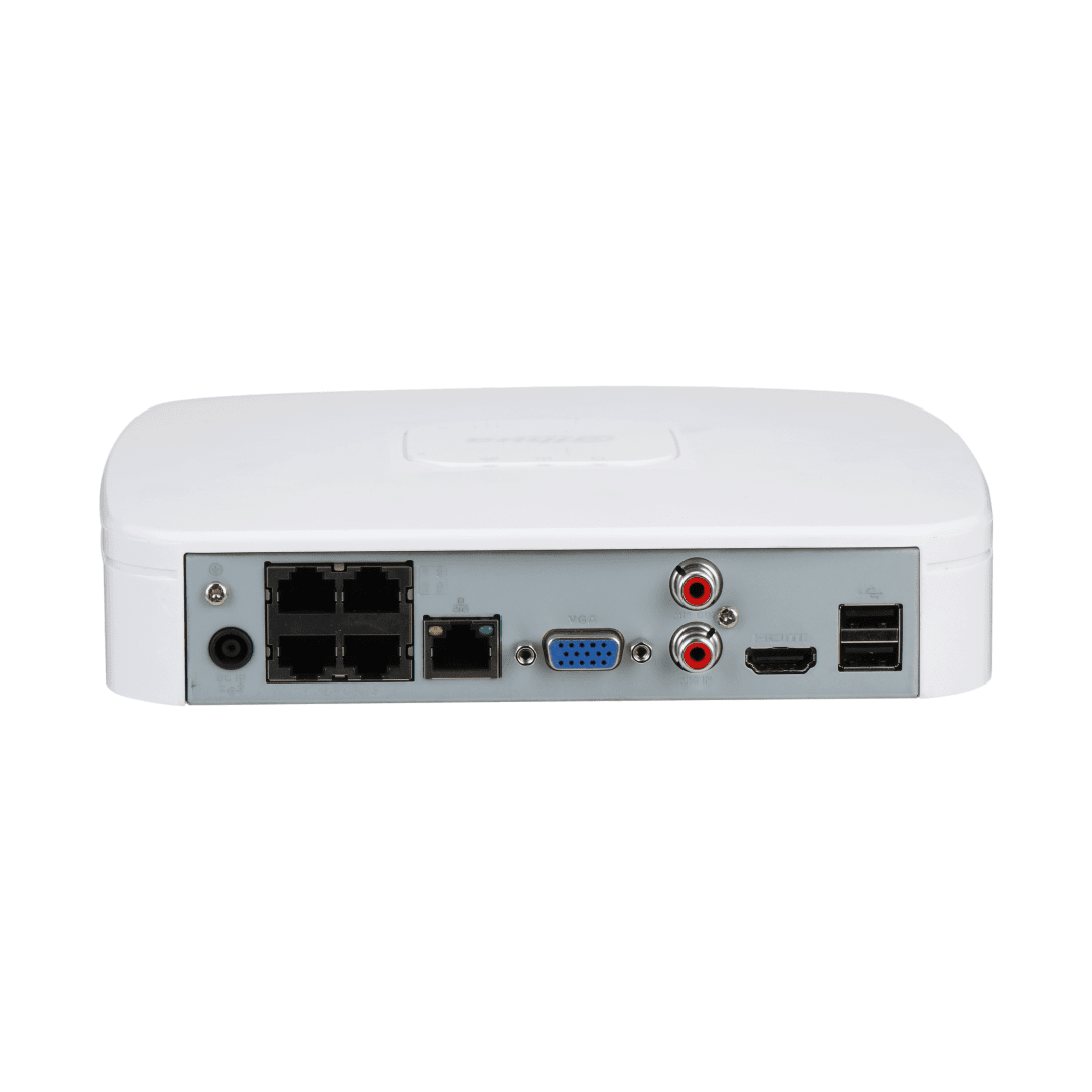 DAHUA NVR4104-P-EI Grabador de Vídeo en Red WizSense Inteligente 4 canales, 1U, 4 PoE y 1 HDD
