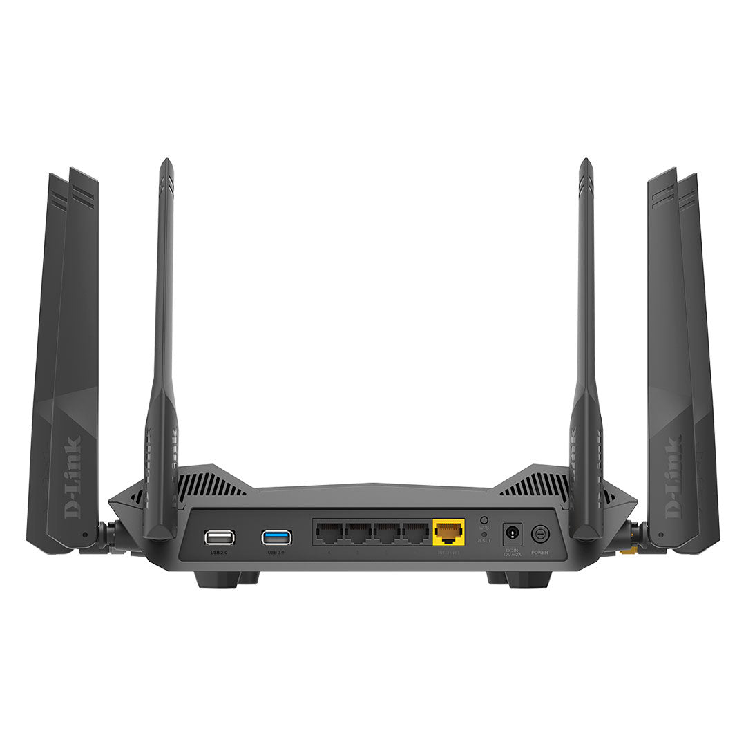 D-LINK DIR-X5460 Router Wifi 6 con MU-MIMO y OFDMA 6 antenas compatible con Alexa y Google Assistant