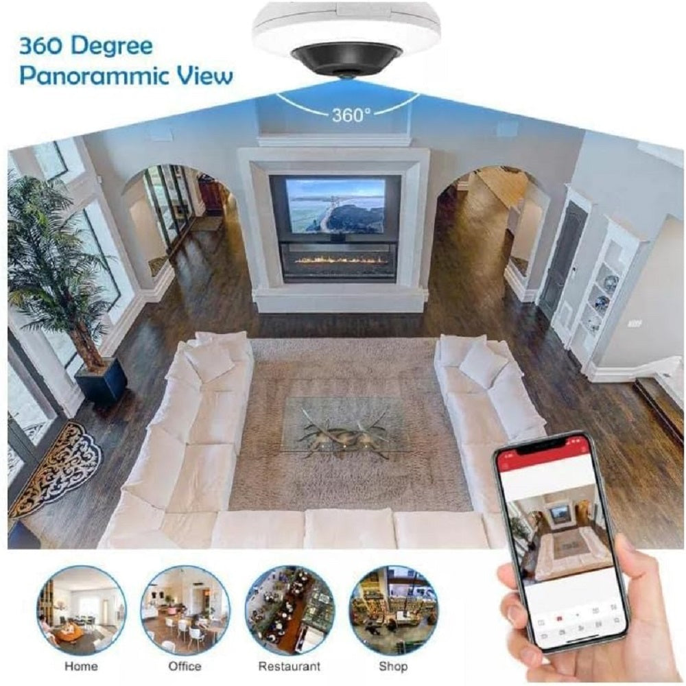 HIKVISION DS-2CD2955G0-ISU Fisheye Cámara de Seguridad IP Ojo de Pez 5MP 180º