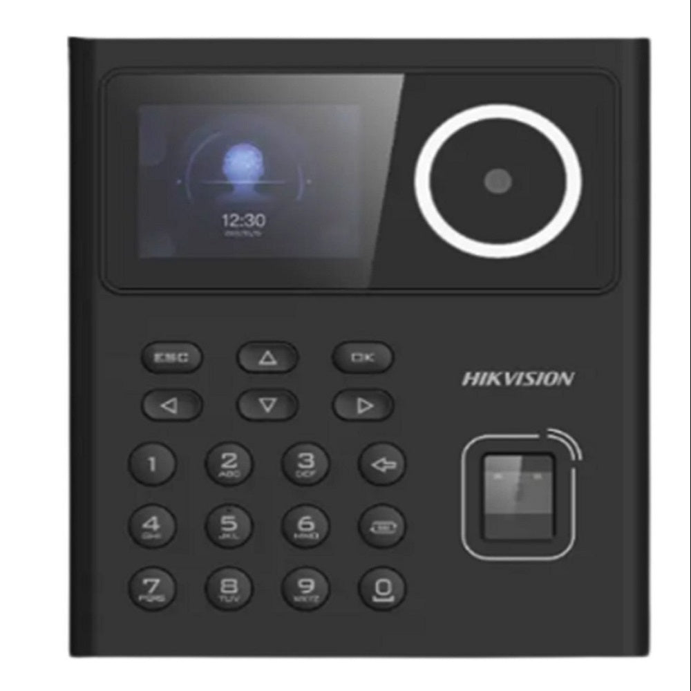 HIKVISION DS-K1T320EFWX-B Control de Acceso con Lector de Huella y Rostro Batería de Respaldo