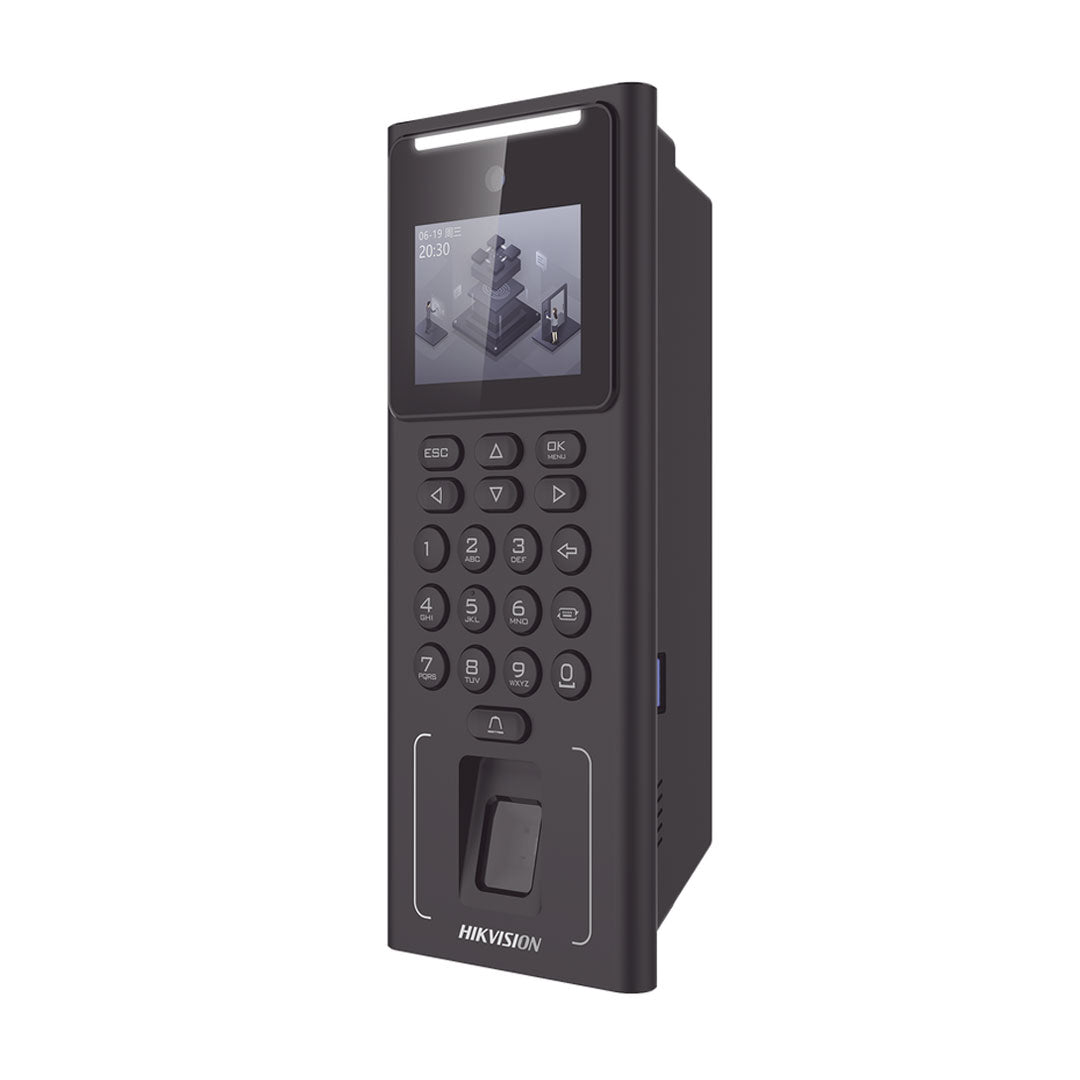 HIKVISION DS-K1T321EFWX-B Control de Acceso y Asistencia WiFi con Lector de Huella Rostro Tarjeta Batería de Respaldo