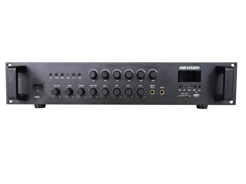 HIKVISION DS-QAE0A120G1-VB6 Amplificador de Audio 120W 6 Zonas
