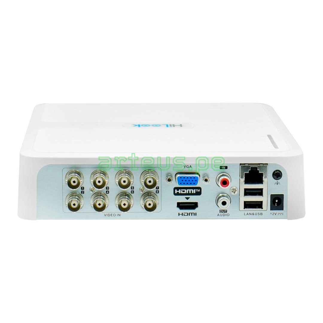 HILOOK DVR-108G-M1 Grabador DVR Lite Mini 8 Canales 1080P 1HDD Audio 72Mbps
