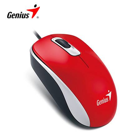 GENIUS DX-110 Mouse óptico 1000DPI,3 botones, rojo 31010116104