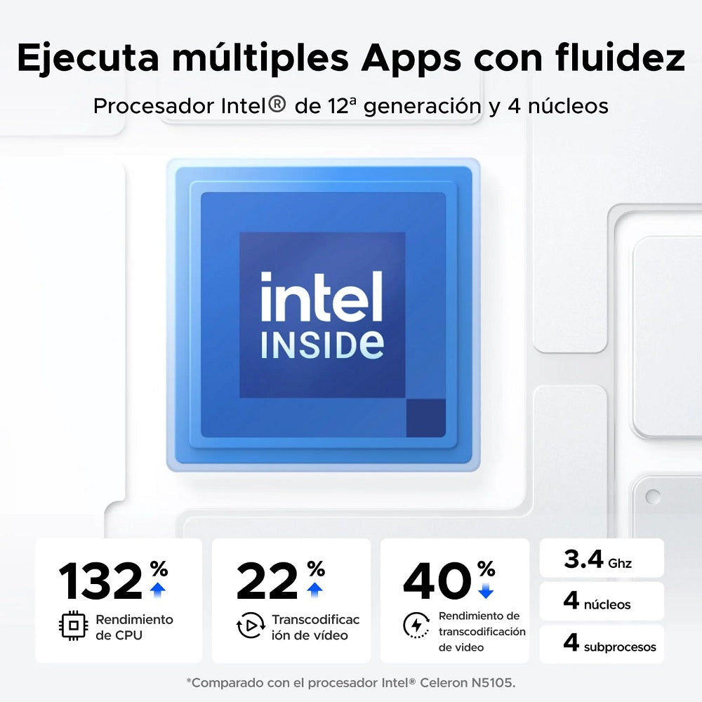 UGREEN DXP4800 25371B NAS Storage Intel 4 Bahías HDD no incluidos