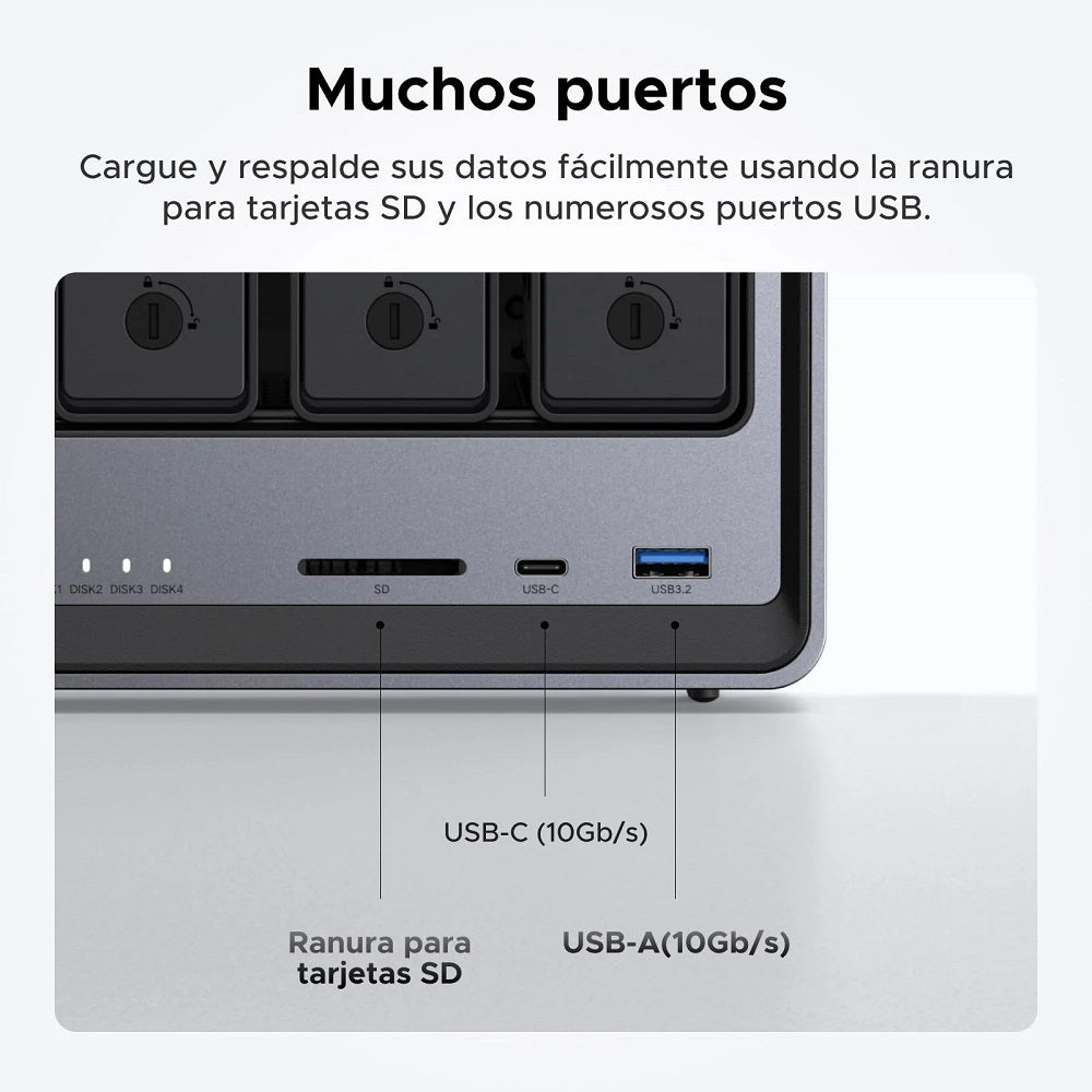 UGREEN DXP4800 25371B NAS Storage Intel 4 Bahías HDD no incluidos