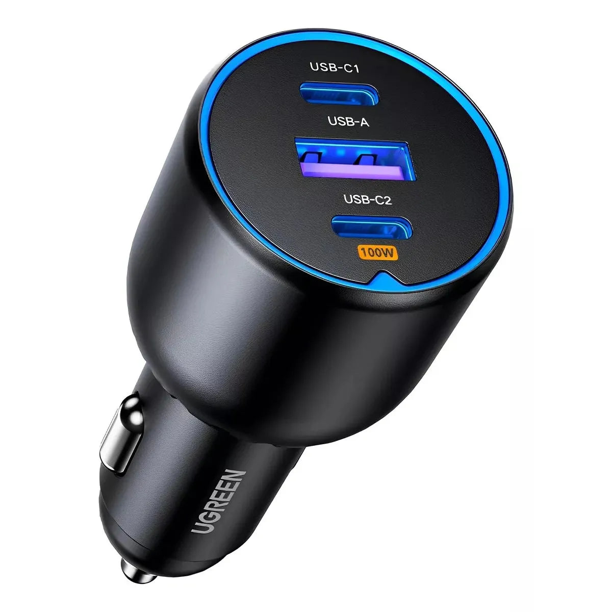 UGREEN EC705 35025 Cargador para Auto 130W 2x USB-C 1x USB-A