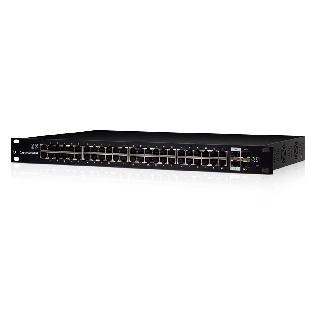 UBIQUITI ES-48-500W Switch PoE EDGEMAX 48 PUERTOS 2SFP 500W L2