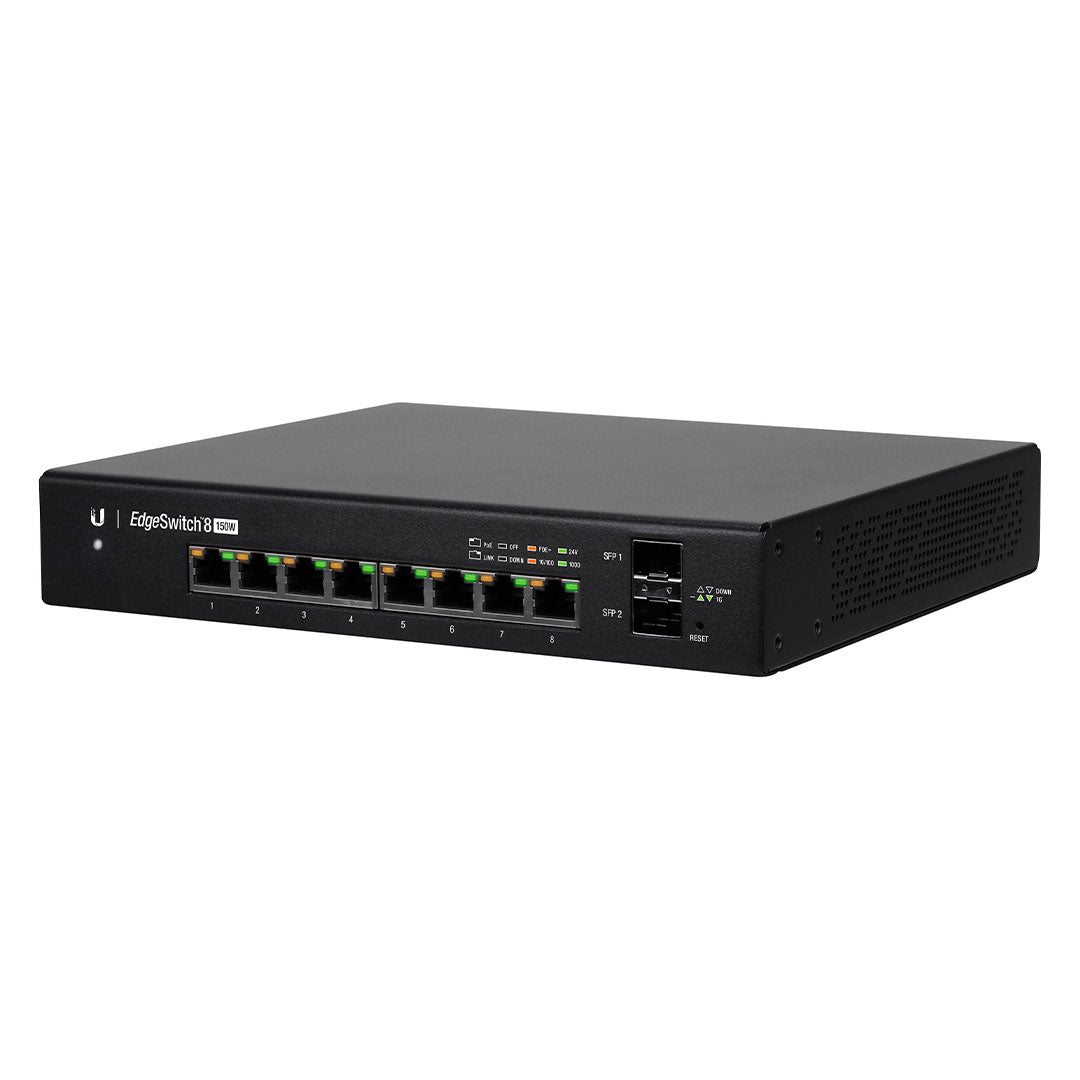 UBIQUITI ES-8-150W Switch PoE EDGEMAX 8 PUERTOS 2SFP 150W L2