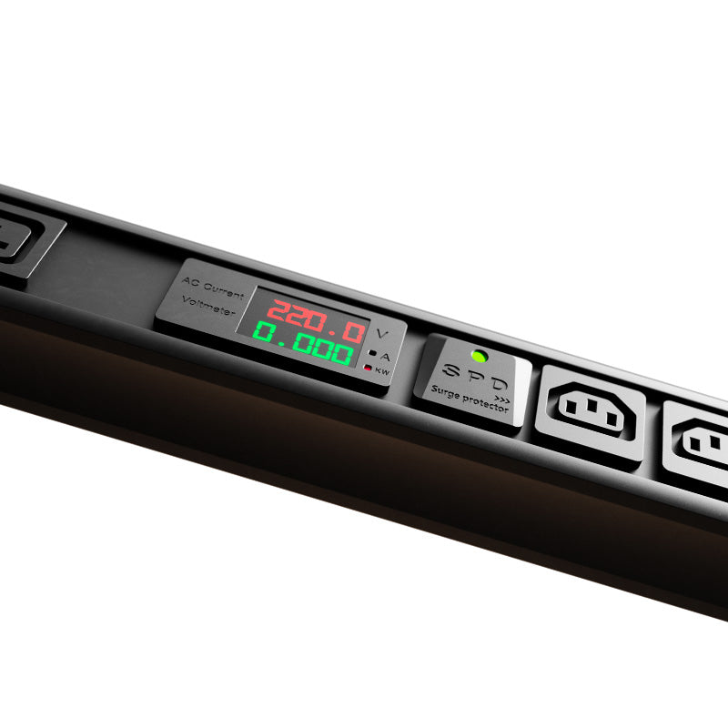 FORZA FPD-3012M0U PDU Vertical Medible 6000W 30 tomas 30Ah 24 C13 6 C19 220V LCD