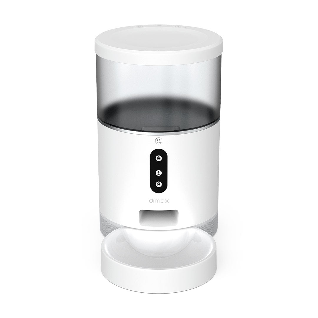 DIMAX G111 Comedero Inteligente de Mascota Con Cámara 2K 3MP APP Smart Life Alexa Google Assistant