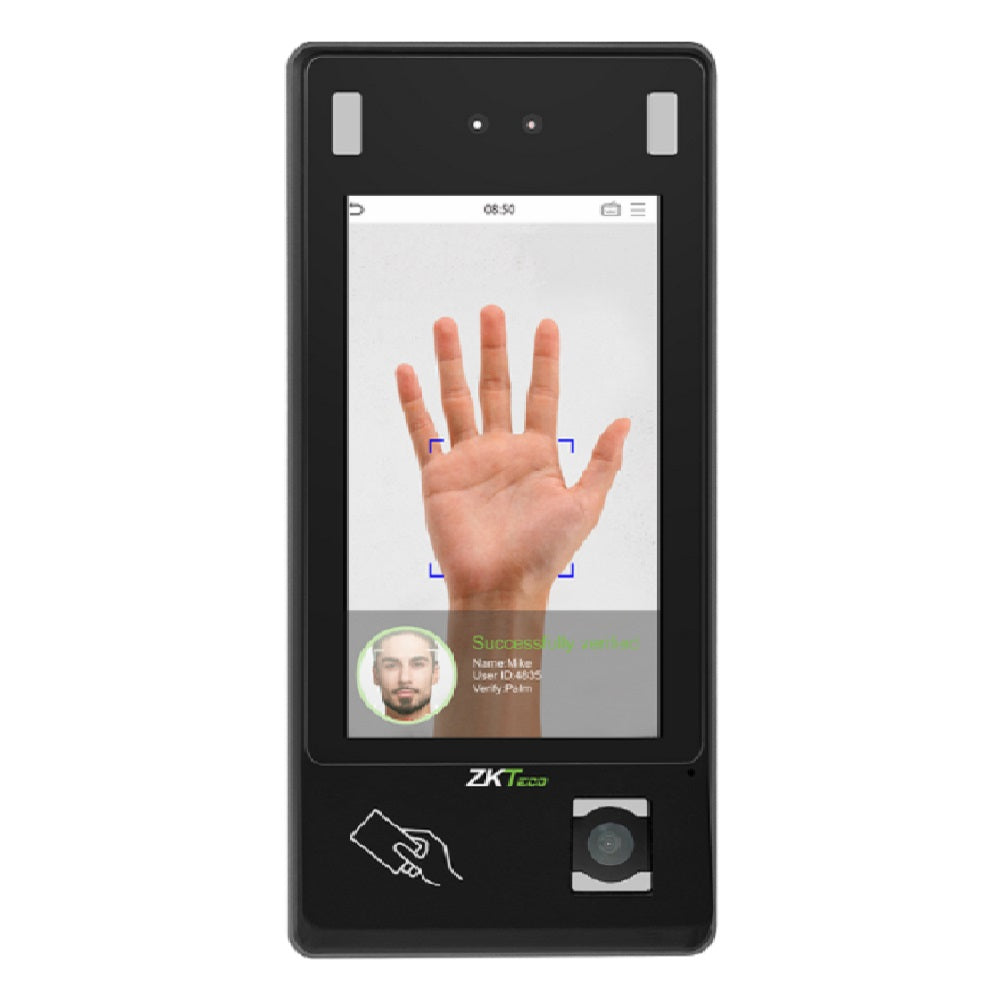 ZKTECO G4 PRO/FP Control de Acceso Profesional con Lector de Huella, Palma, Rostro y Tarjeta