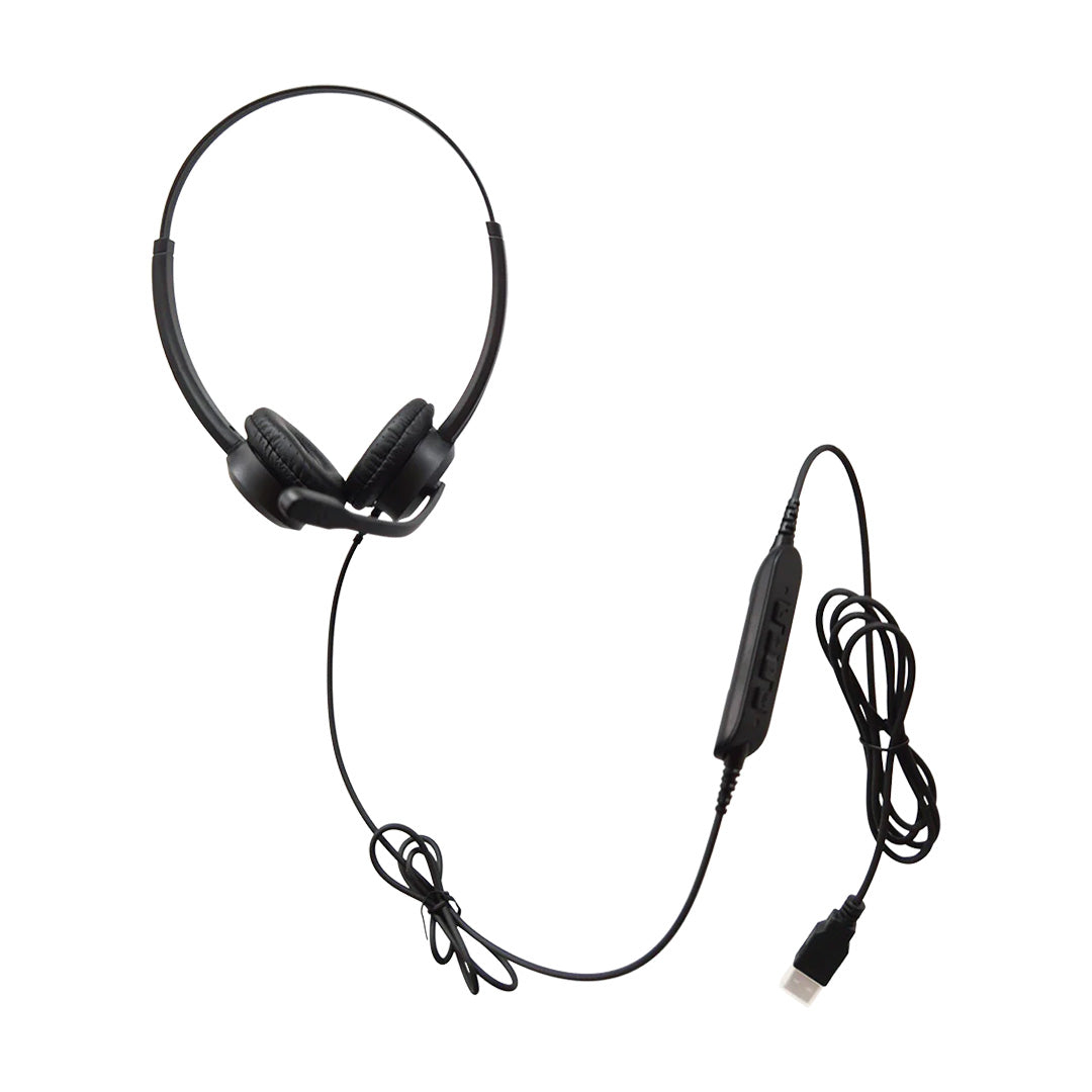 GRANDSTREAM GUV3000 Auricular Dual Profesional USB para Call Center y Videollamadas
