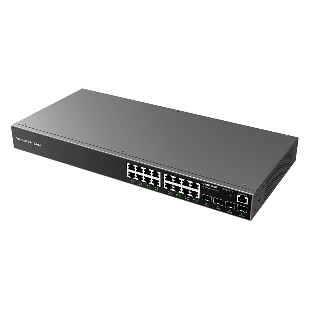 GRANDSTREAM GWN7802P Switch 16 Puertos PoE+ GB L2+ 270W