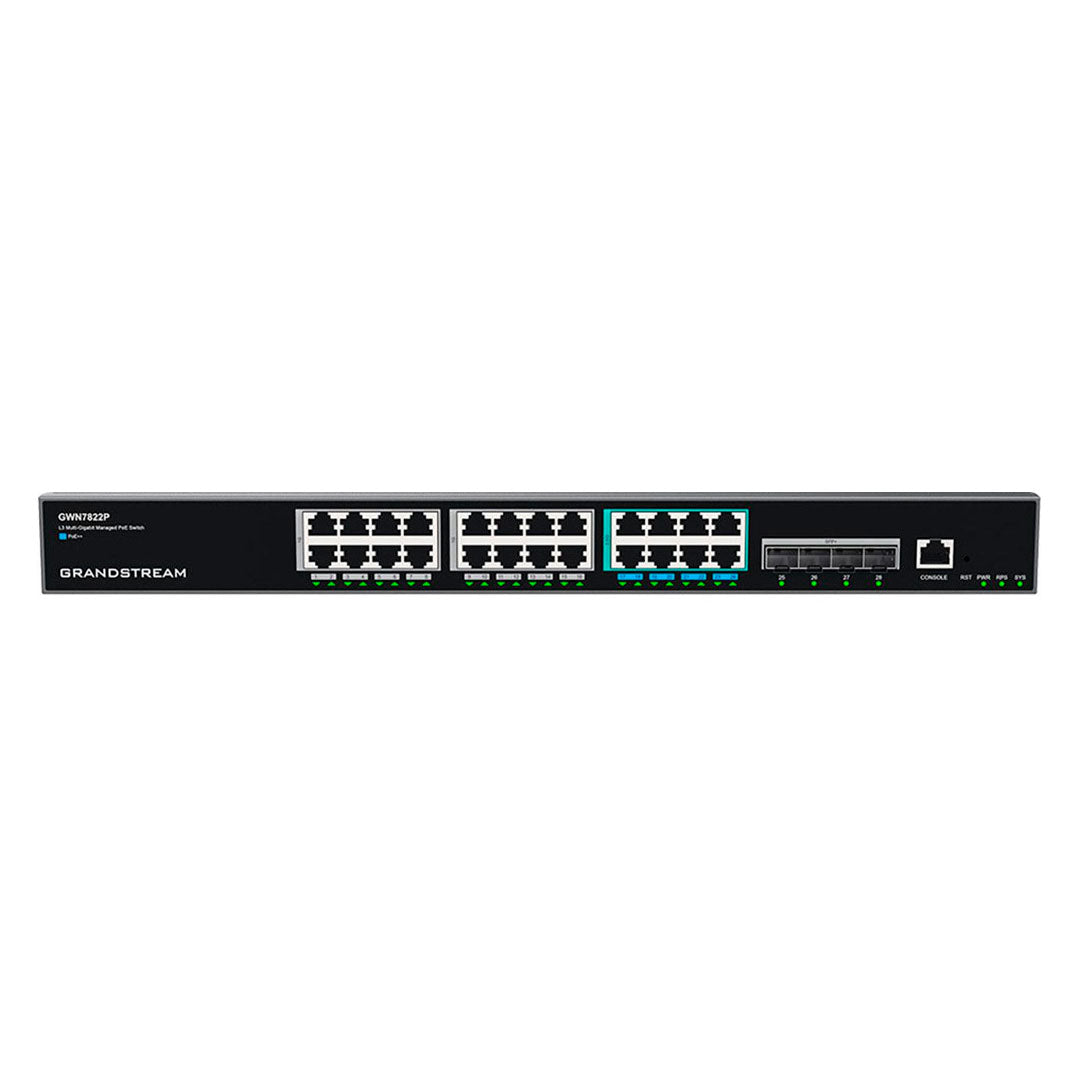 GRANDSTREAM GWN7822P Switch PoE 24 Puertos GB 4SFP+ L3