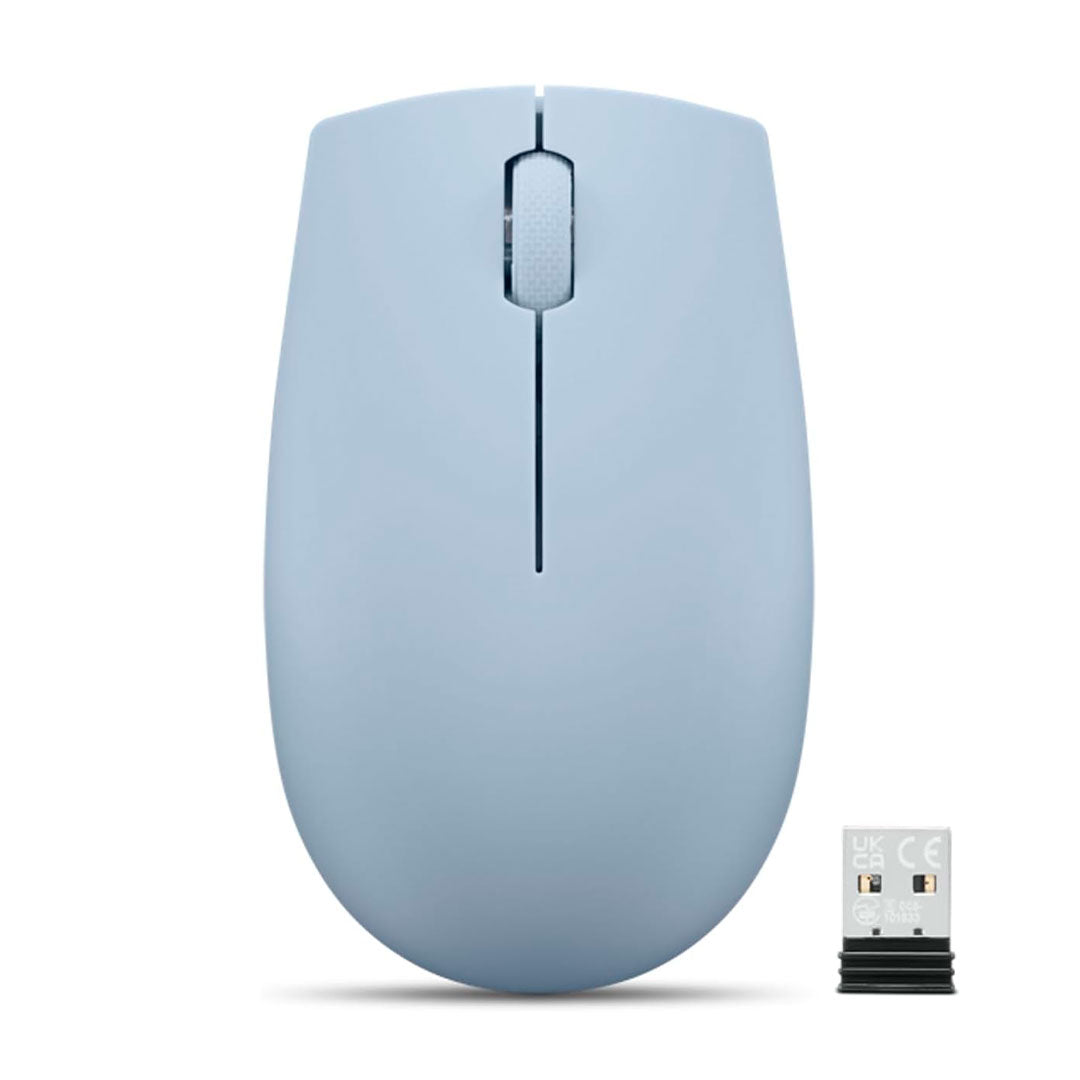 LENOVO 300 Mouse inalámbrico compacto, Color Azul Escarcha