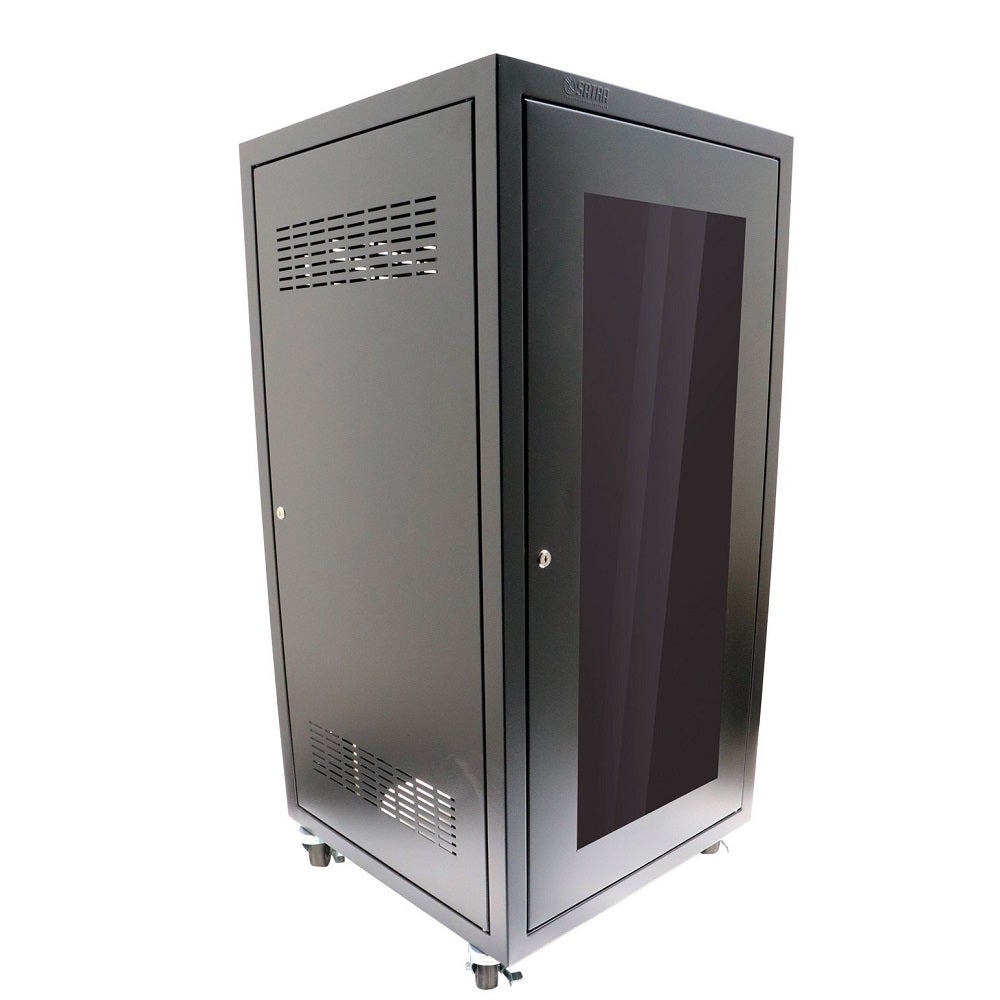 SATRA 1104380001 Gabinete de Piso 38RU Puerta de Acrílico 1.80x63x63cm