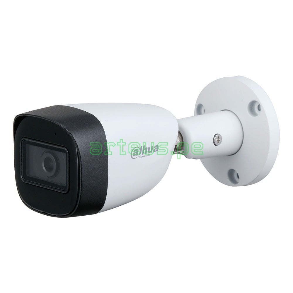 DAHUA HAC-HFW2241CMN-A Cámara de Seguridad Analógica 2MP Full HD, 2.8mm IR 30m, WDR, IP67, Micrófono