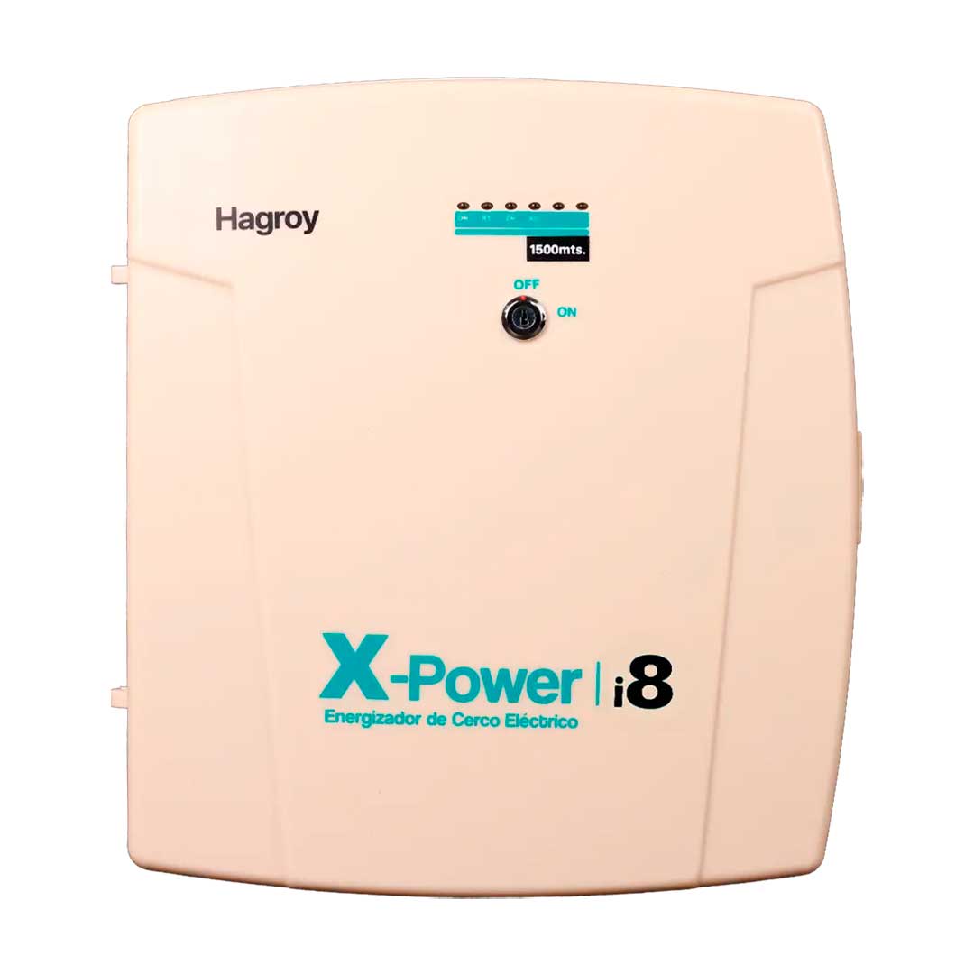 HAGROY KIT-XPOWERi8-2000 Kit de Cerco: Xpower i8, Sirena 30W, Batería 4A y Letrero