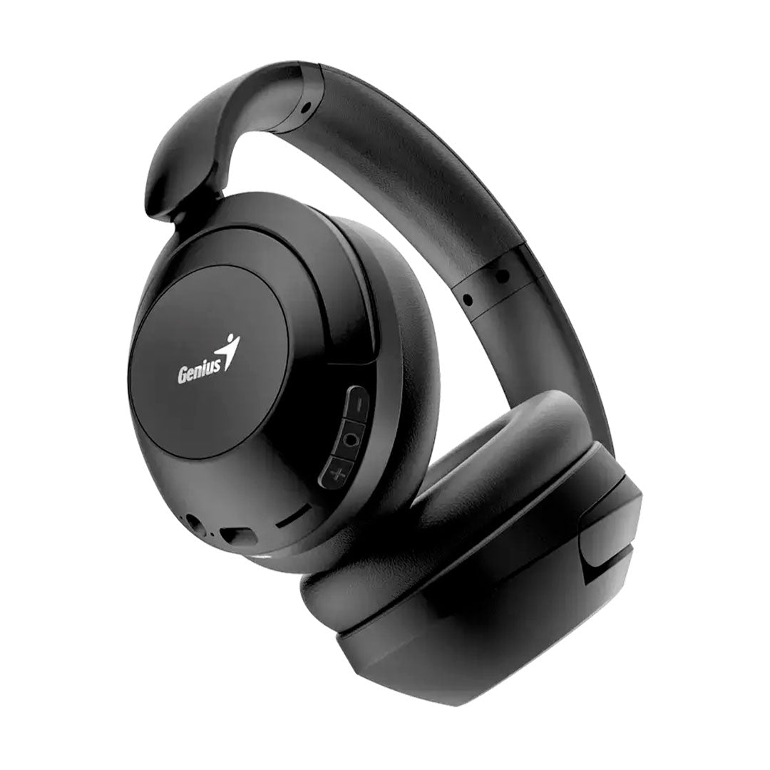 GENIUS HS-810BT Audífono inalámbrico Bluetooth plegable con micrófono, negro 31710029400