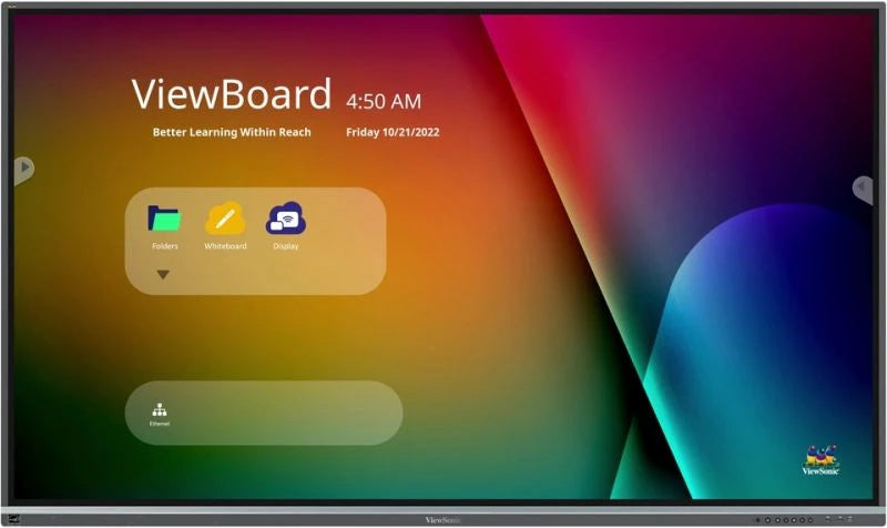 ViewSonic IFP8650-5F ViewBoard Pantalla interactiva 4K de 86" pulgadas con Android 13